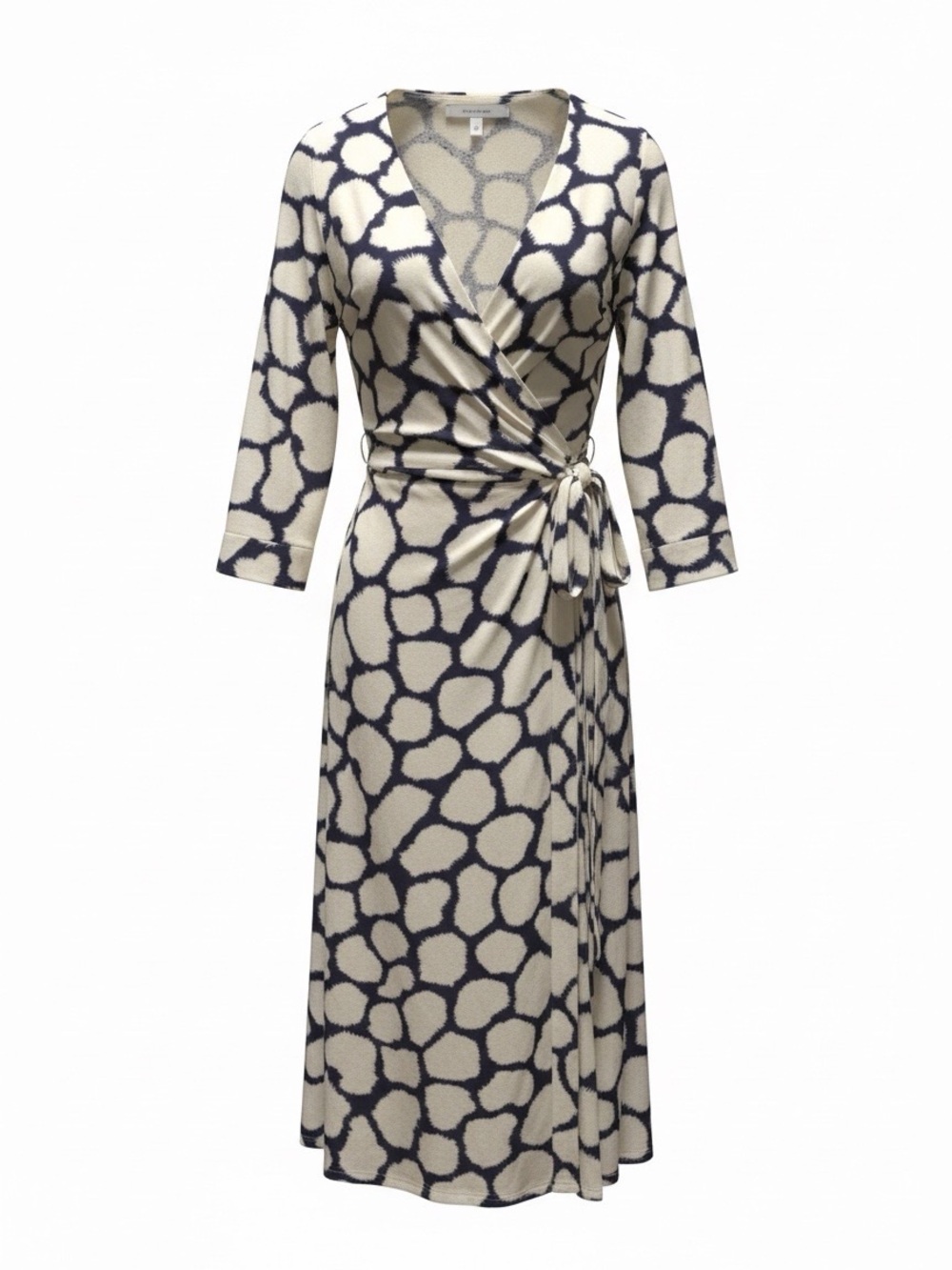 Diane Von Furstenberg (DVF) - Iconic Wrap Dress in Shibori Giraffe Print (NWT)
